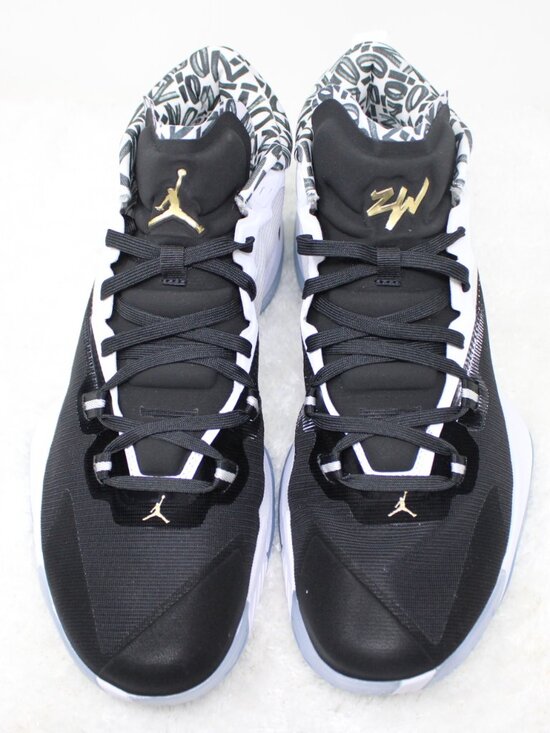 Jordon ZION 1 Shoes New w/ Box Mens 13 Black/White/Metallic Gold Basketball main image 8